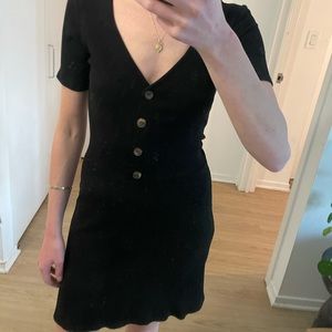 Classic Reformation Black Mini Dress